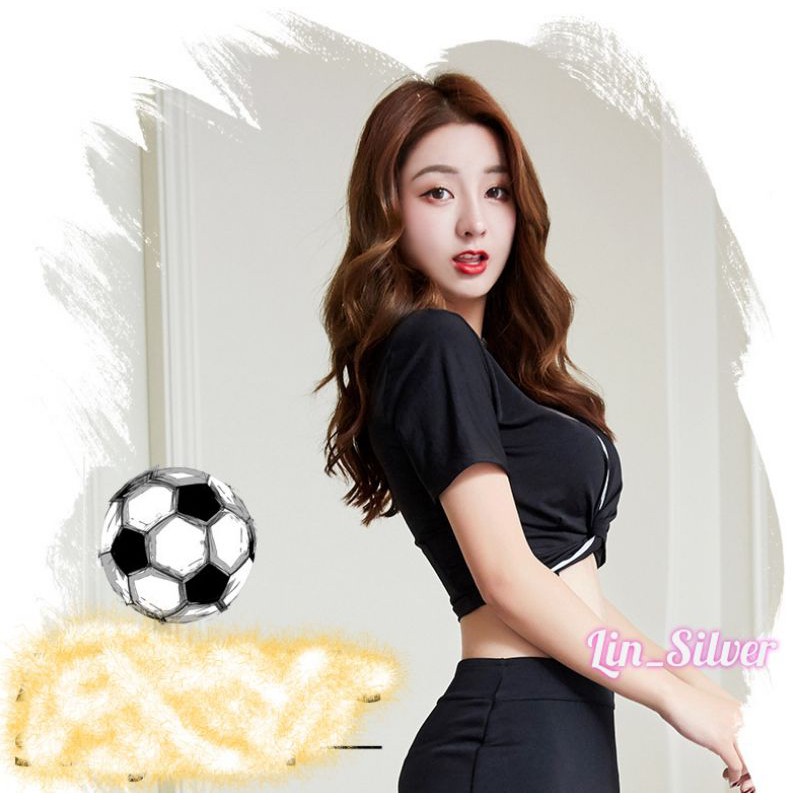 Lingerie Cosplay Kostum Bola Juventus Wanita Seksi L XL