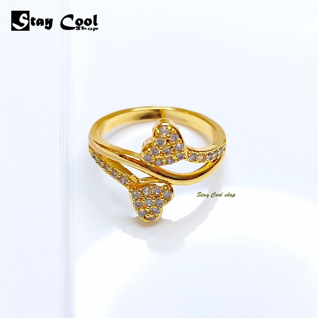 Cincin Wanita Mewah Anti Karat dan Luntur Model Terbaru 2021 / Cincin Wanita Korea Elegant bisa cod