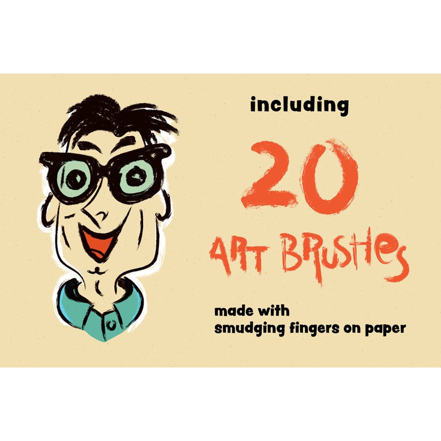 1950s Artist Brush Pack  - Illustrator