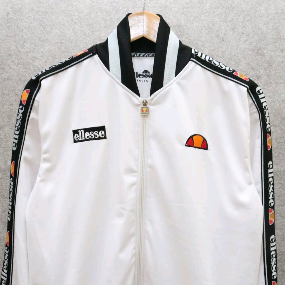 TERKEREN JACKET TRACKTOP ELLESSE PUTIH APLIKASI Jaket Kekinian