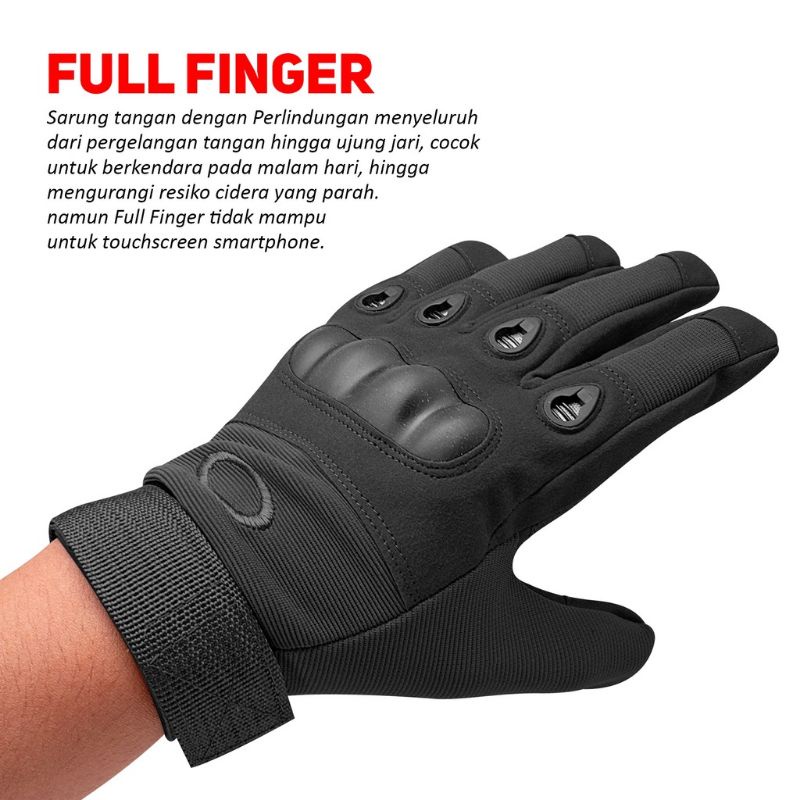 Sarung Tangan Sepeda Motor Gloves Full Finger Outdoor Aksesoris Motor Sarung Tangan Pria