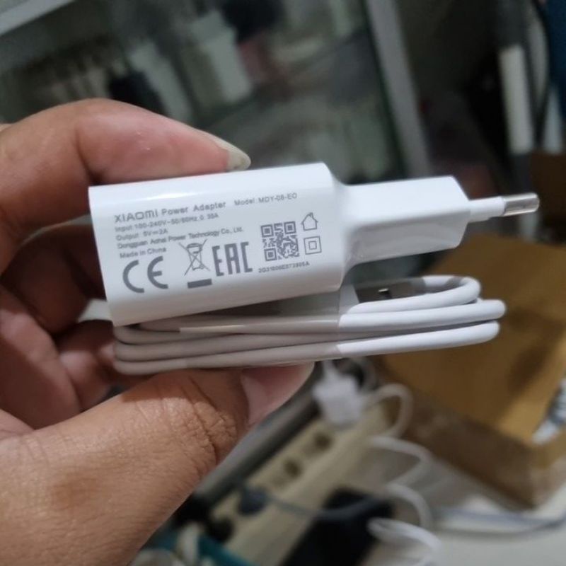 charger Xiomi Redmi 5, Redmi 6,Note 5 MDY-08-EO copotan Bekas bawaan Hp ORIGINAL