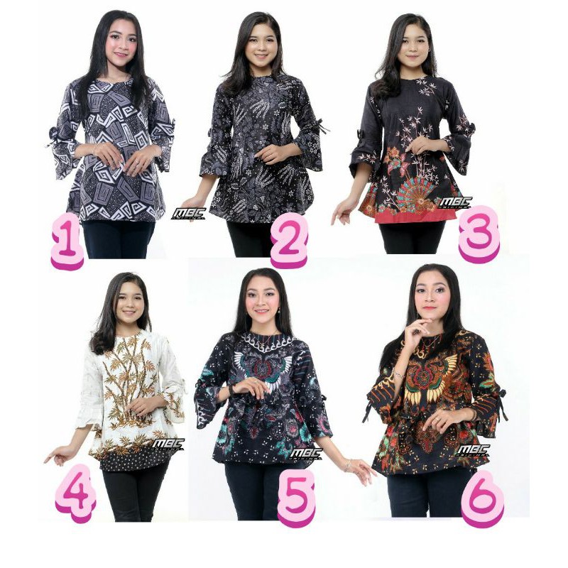 BLOUSE BATIK PEKALONGAN // ATASAN BATIK // BAJU BATIK