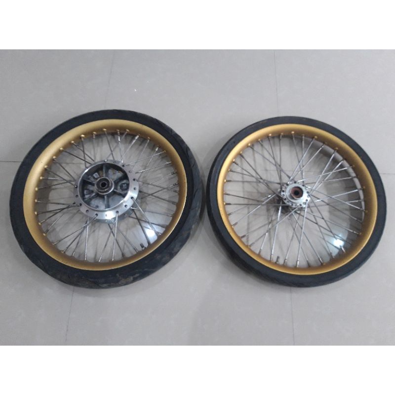 velg pelek jari jari tdr u shape ninja R SS RR Ring 17 warna gold