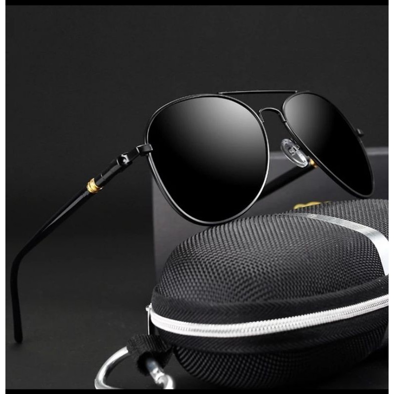 Kacamata polarized pria wanita gagang bulat