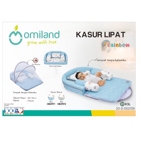 OMILAND KASUR LIPAT BUMPER + KELAMBU RAINBOW SERIES - OB211712