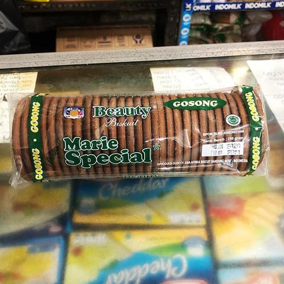 

Biskuit Marie Special Beauty Gosong 250 gram STOK TERBATAS Kode 1150