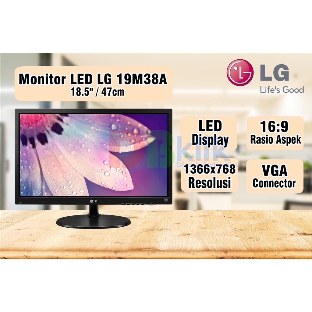 LED Monitor LG 18.5 inch 19M38A