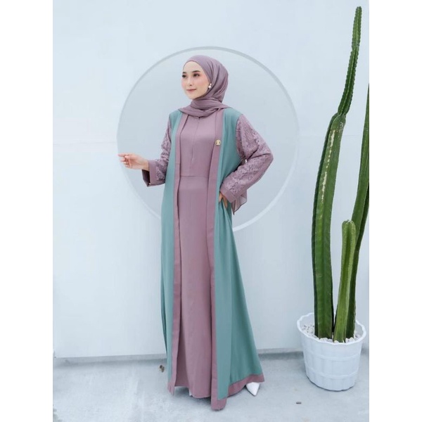 HAURA OUTER ORIGINAL ZAHIN/OUTER ZAHIN/DRESS+OUTER BY ZAHIN/ZAHIN/FASHION MUSLIMAH