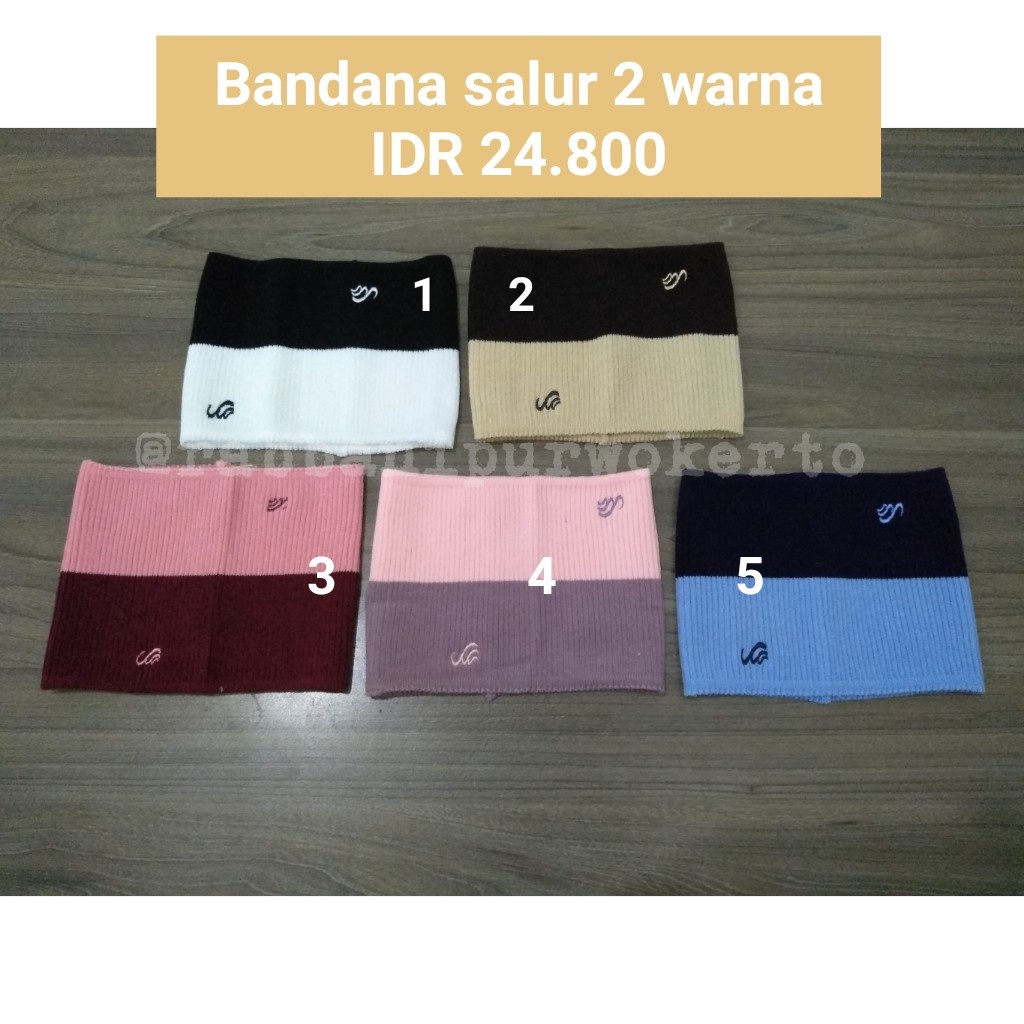 Bandana Salur 2 warna Rabbani ciput rabbani