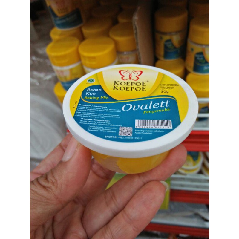 Pengemulsi Ovalet Koepoe 30 gr HALAL Pelembut Cake/Bolu/Roti