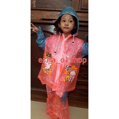 Jas Hujan Jaket Celana Big kid