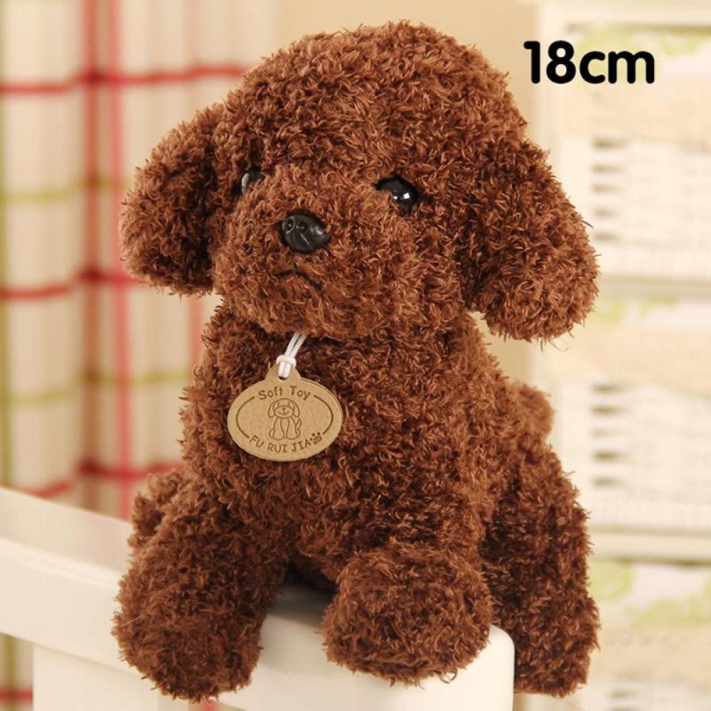 Timekey Mainan Boneka Bantal Stuffed Plush Anjing Lucu Kreatif 18cm Untuk Hadiah H5M7