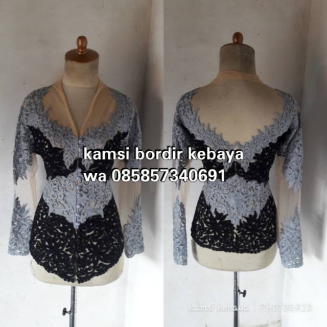 Kebaya bordir stik premium