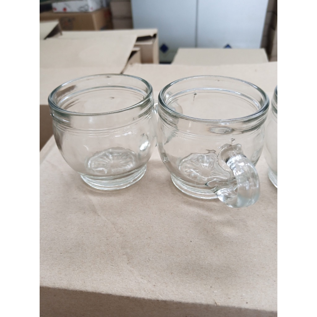 Hampers Gelas Bir Kecil Cangkir Kopi Gelas Beling Gelas Kaca Model Unik Gelas Gagang Perabot Dapur