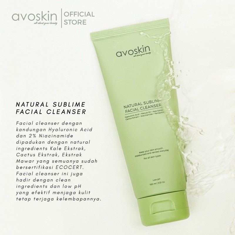 AVOSKIN - Natural Sublime Facial Cleanser 100ml