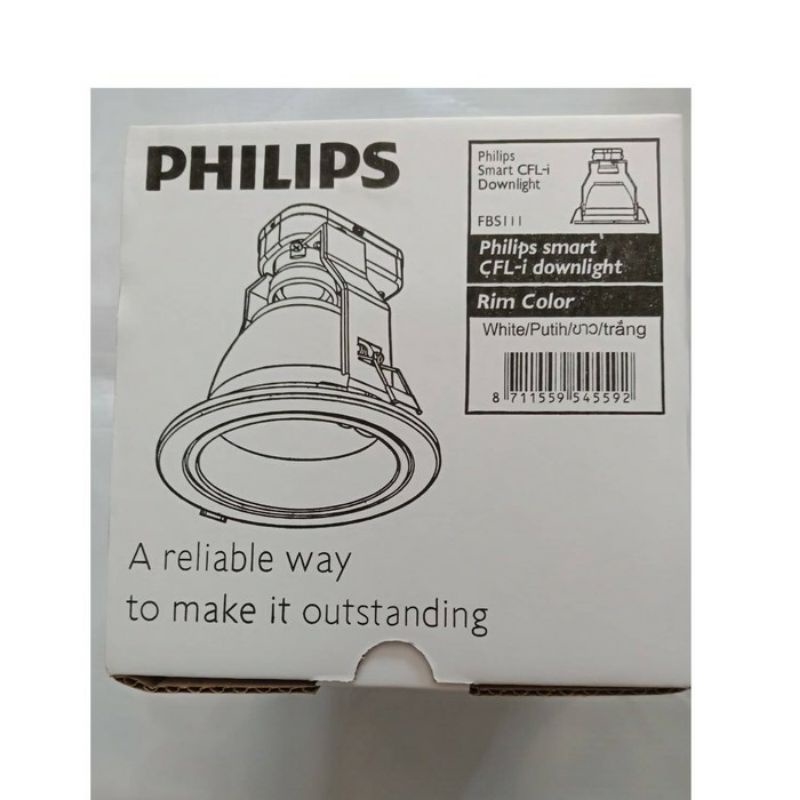 Downlight Philips 4" White PBS111