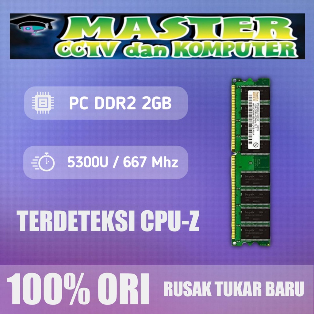 RAM PC DDR2 2GB 5300U 667Mhz