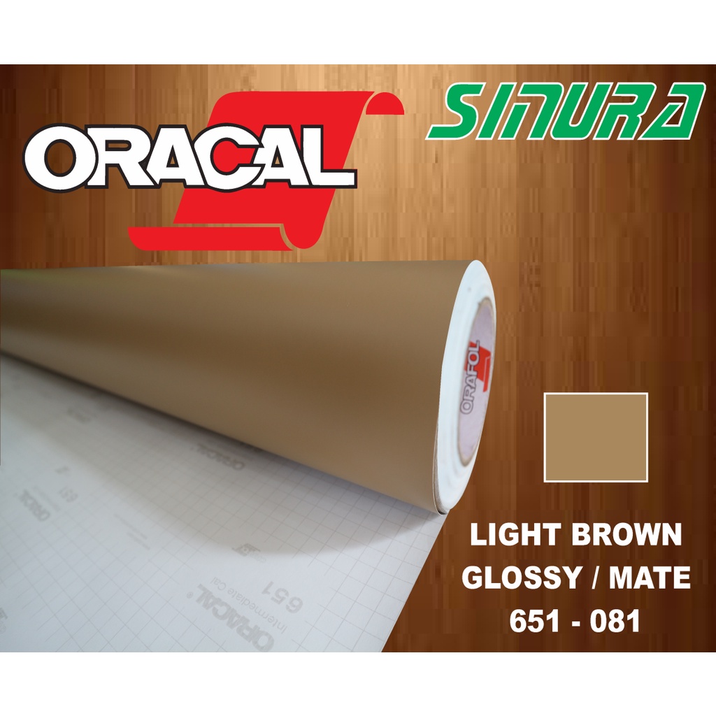 Sticker Oracal 651-081 LIGHT BROWN (GLOSSY/MATTE)