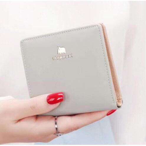 (COD) Dompet Kulit Lipat Wanita Dompet Wanita Dompet Import MURAH MALLSHOPPING