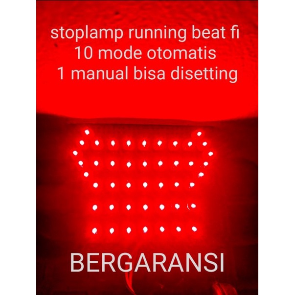 stoplamp running beat fi 10 mode bisa disetting