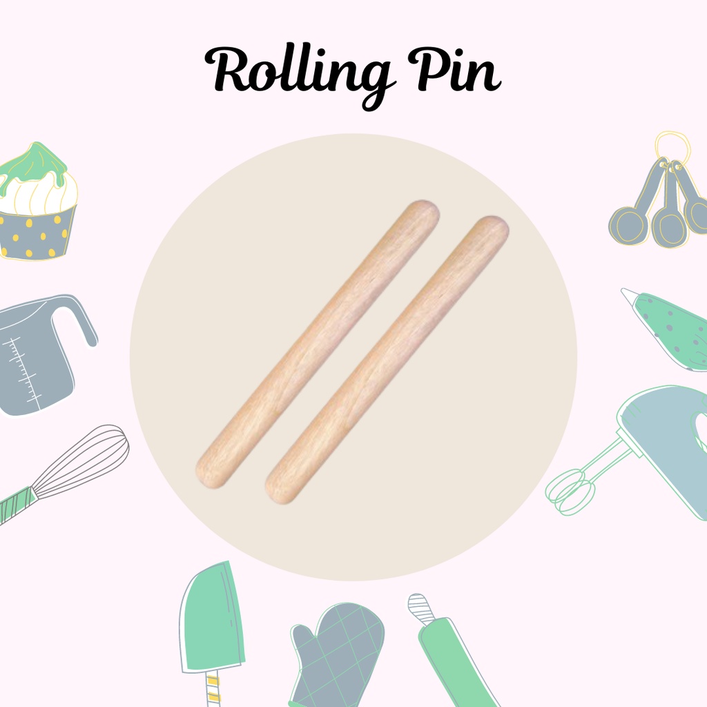 Jual Rolling Pin Kayu / Penggiling Adonan / Rolling Pin | Shopee Indonesia