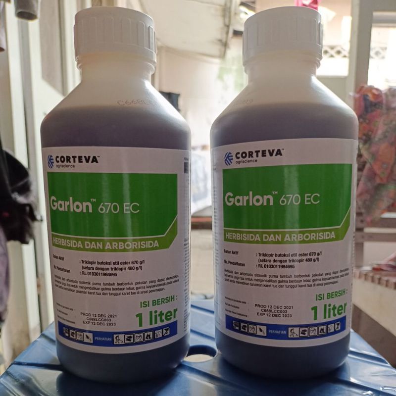 GARLON 670 EC 1 Liter RACUN RUMPUT HERBISIDA GARLON 1 LITER/GARLON RACUN KAYU 1L ORIGINAL  SIAP KIRI