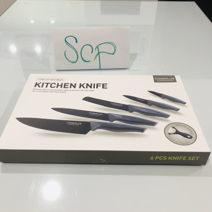 pisau dapur set lock n lock original promo