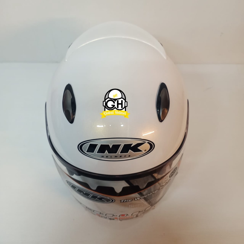 HELM INK HALF FACE INK CENTRO ORIGINAL 100% INK CENTRO JET SOLID WHITE