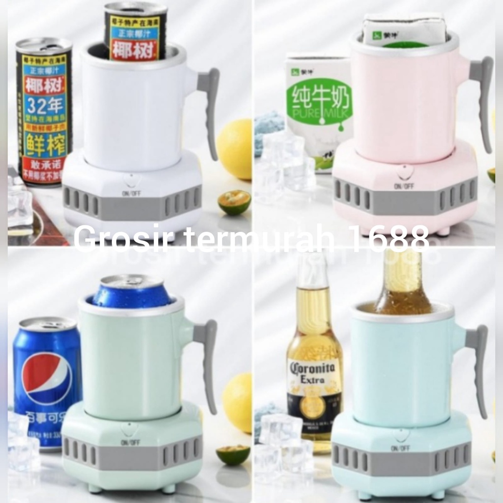 Gelas Elektrik Pendingin Minuman 420ml Cooling Cup Mini Smart Beverage -