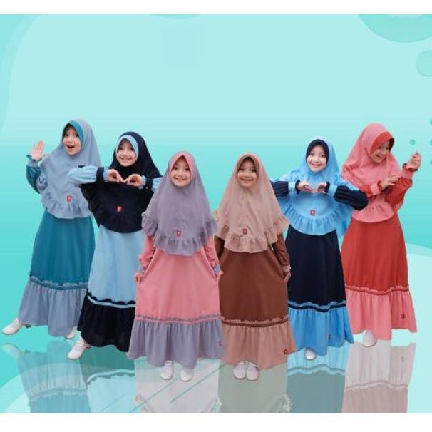Gamis Anak Perempuan Gamis Set anak HIjab Gamis inayah Gamis Anak Gamis Modern Gamis 2020 (KODE C78)