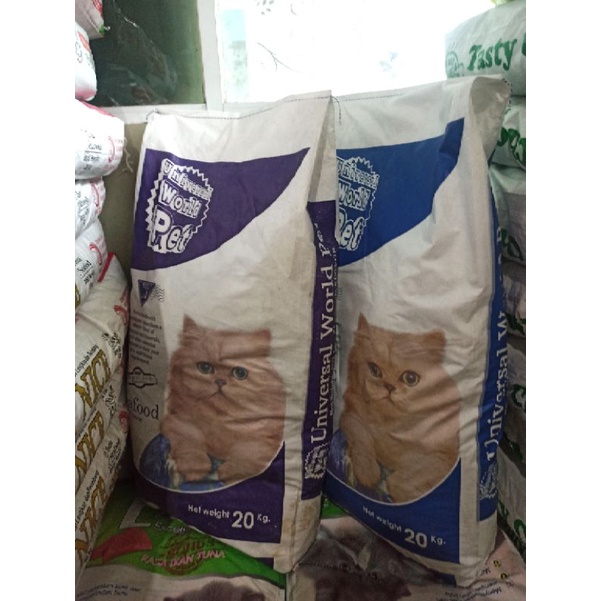 universal cat 20kg makanan kucing universal