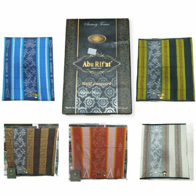 Sarung Abu Rifat Exclusive Motif Jacquard - Sarung Songket Premium