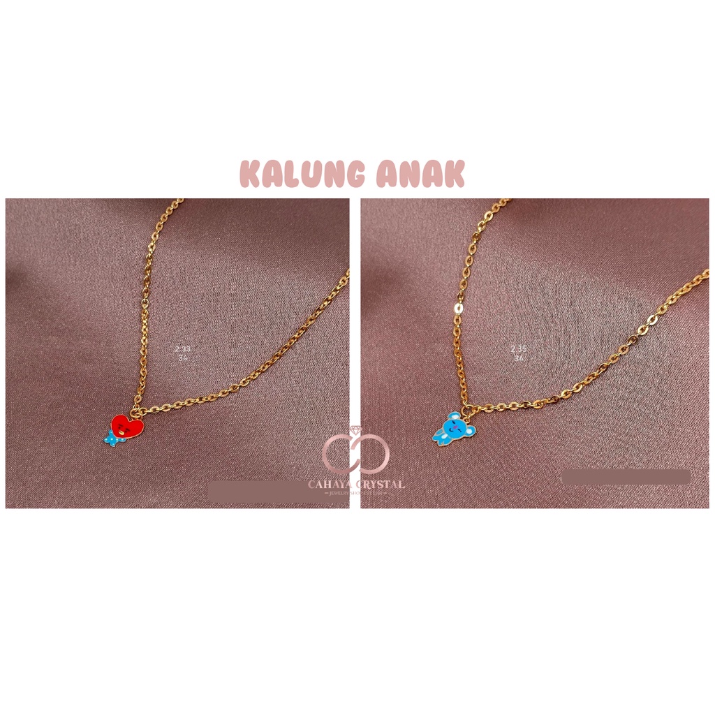 Kalung Anak bt21 emas 375% / 8k