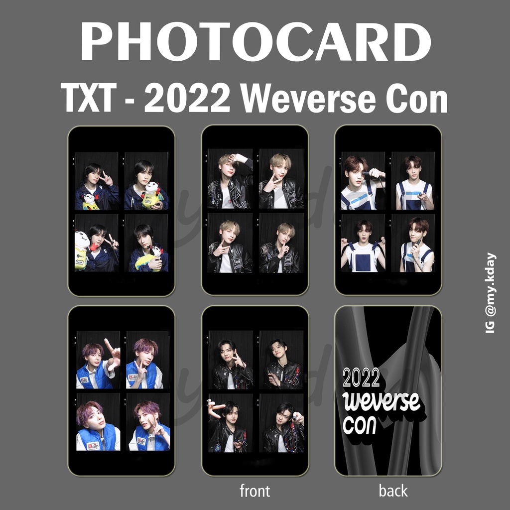 PC-0814, Unofficial Photocard TXT 2022 Weverse Con 2 sisi