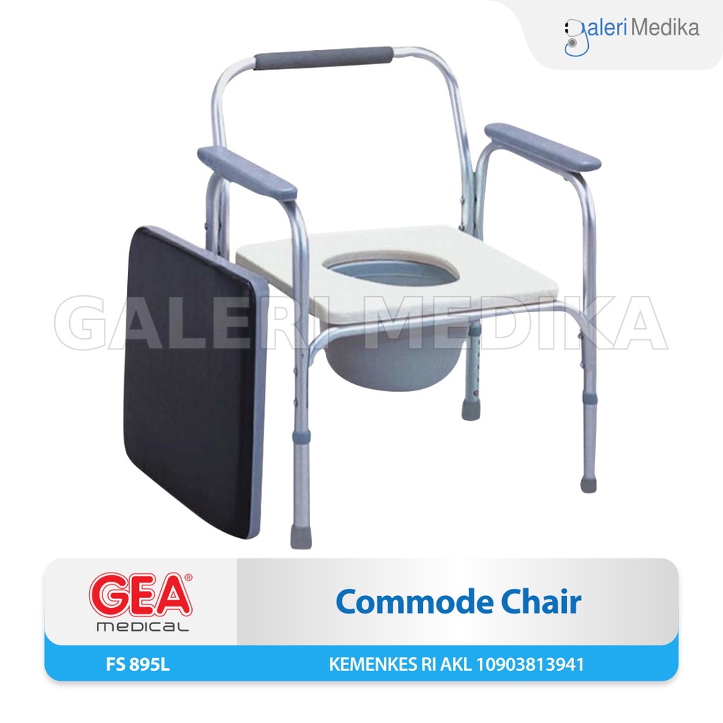 GEA Commode Chair (Kursi BAB) - FS895L / FS-895L / FS 895 L / Kursi BAB Lansia