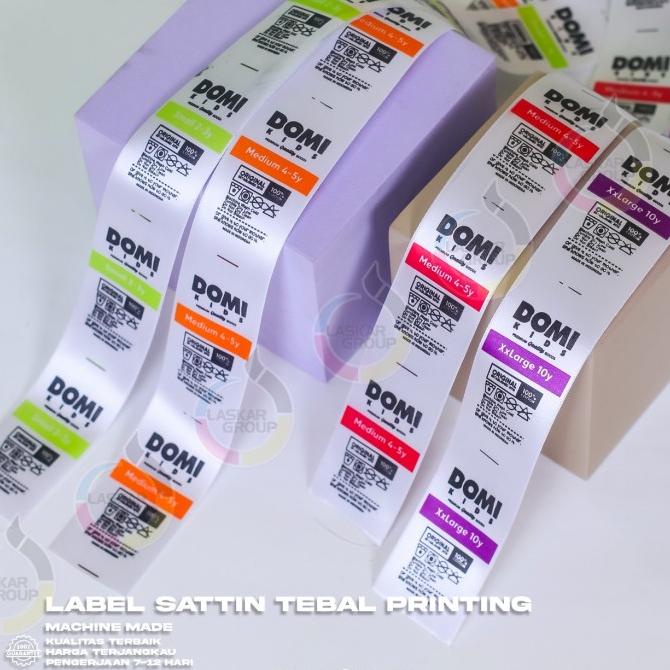 200meter satin tebal satin import satin rajut label satin label baju