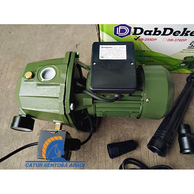 Mesin Pompa air pendorong otomatis DAB DECKER DAP 255 DP model shimizu Bagus CSA