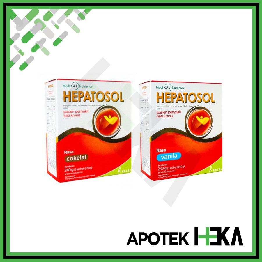 

Hepatosol Vanila/Coklat 240 gram - Nutrisi Kesehatan Hati (BANDUNG)