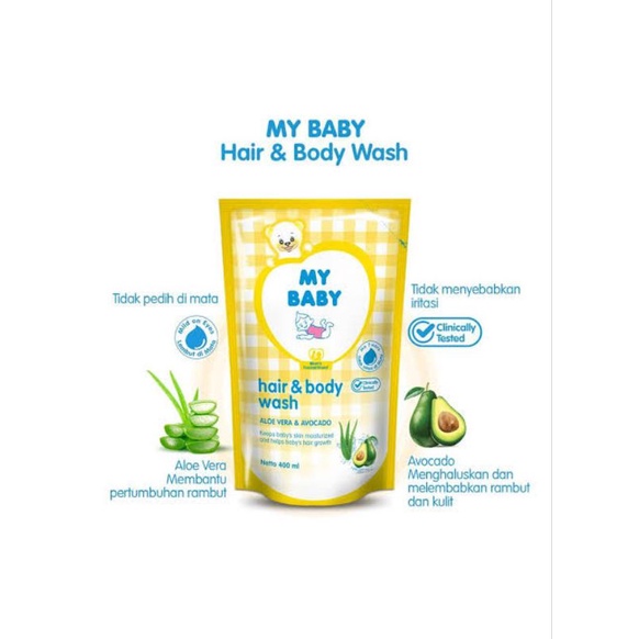 My Baby Hair &amp; Body Wash - MYbaby Sabun Shampoo Mandi Bayi - Sabun Shampo Baby