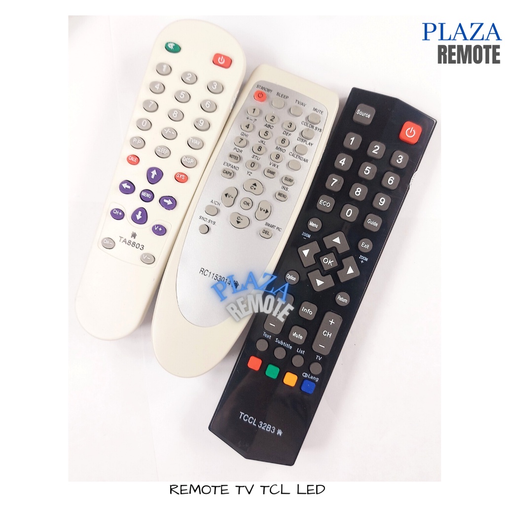 REMOTE TV TCL TABUNG LCD LED MULTIFUNGSI TANPA SETTING