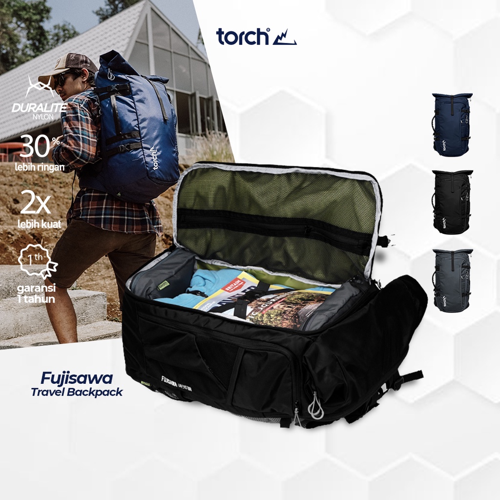 TORCH Depok Tas Ransel Travel Backpack Fujisawa 45+3L Navy