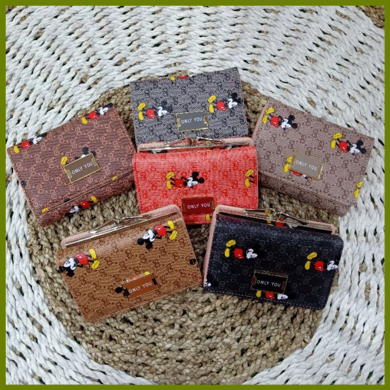 dompet mini koin gucci mikeymouse