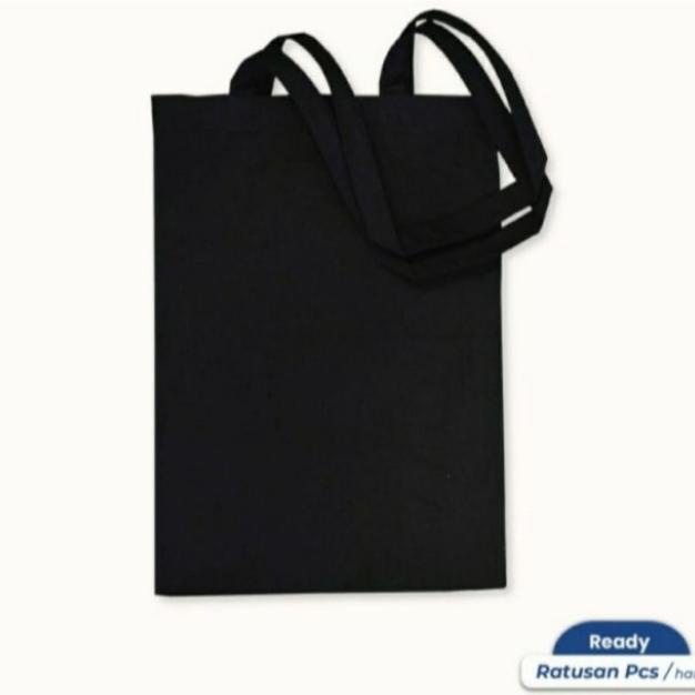 Tas totebag totebag wanita Goodiebag Bahan Kanvas Custom warna hitam - TERPOPULER