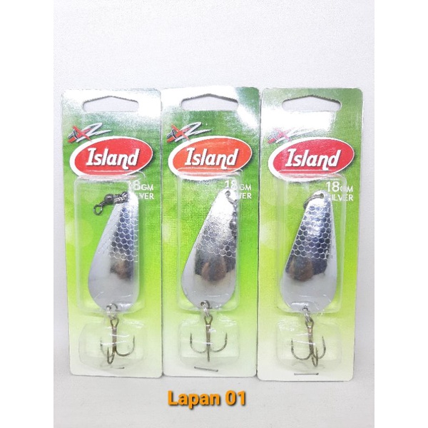 Umpan Pancing AXz Island Spoon 18 GM Silver