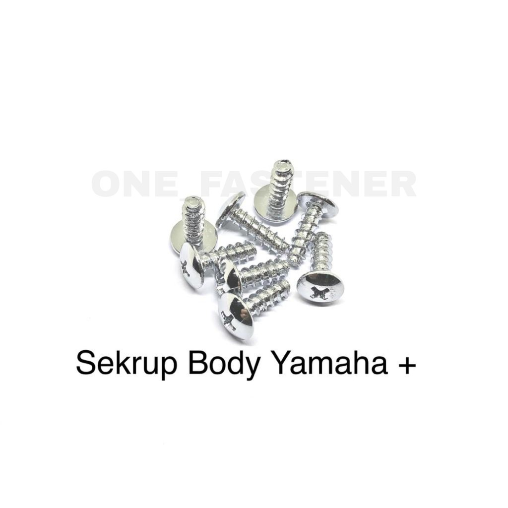 50 Pcs Baut Only CHROME SEKRUP OBENG skrup Body YAMAHA M5X16 cacing ulir mio