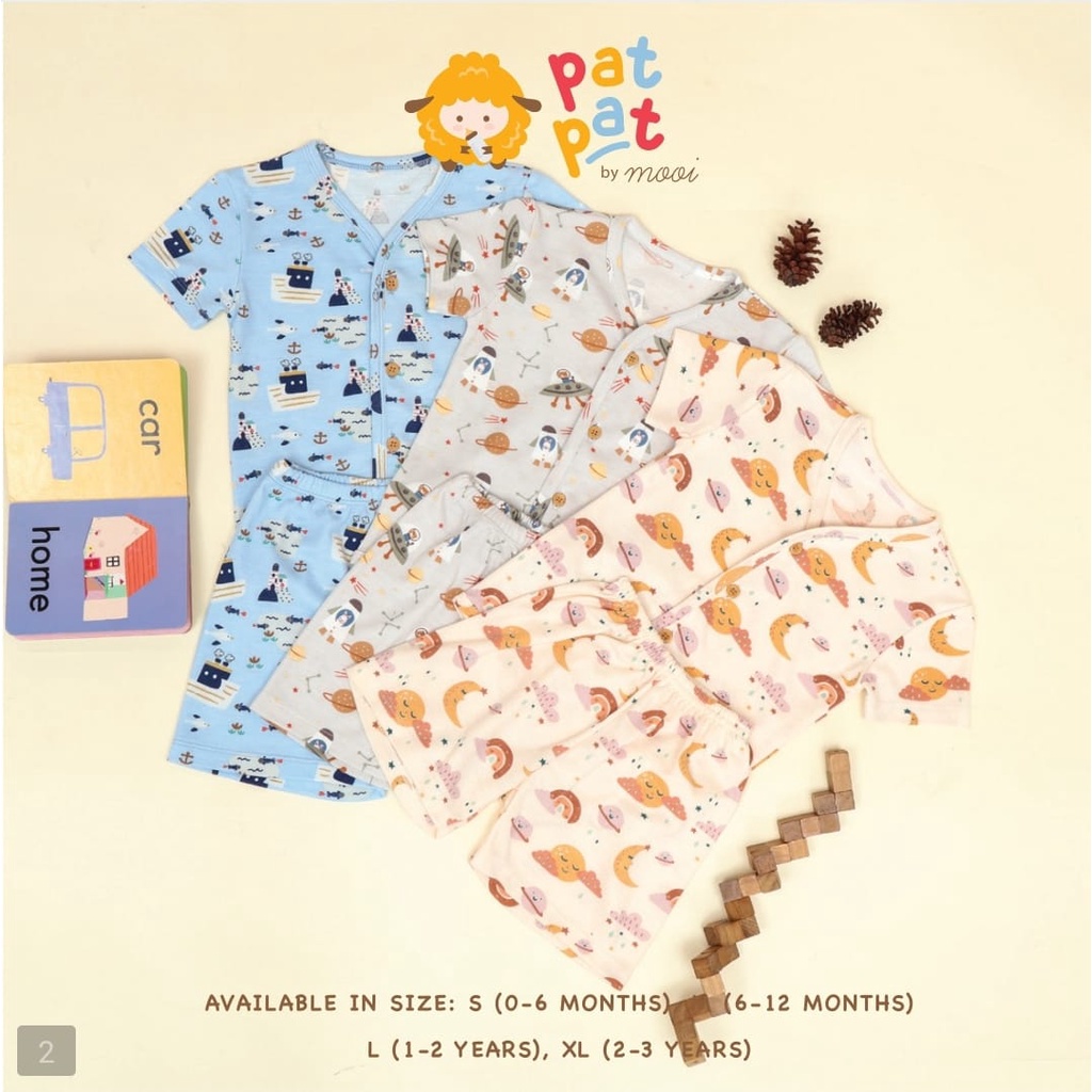 PROMO 7.7 PROMO BAJU LEBARAN MURAH Setelan Piyama Panjang Setelan Piyama pendek Premium Patpat by MOOI piyama anak baju tidur anak 0-3 tahun