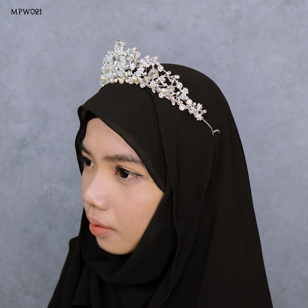 [STOK TERBATAS] MAHKOTA WEDDING HIJAB MODERN ASESORIS PESTA WANITA MPW021