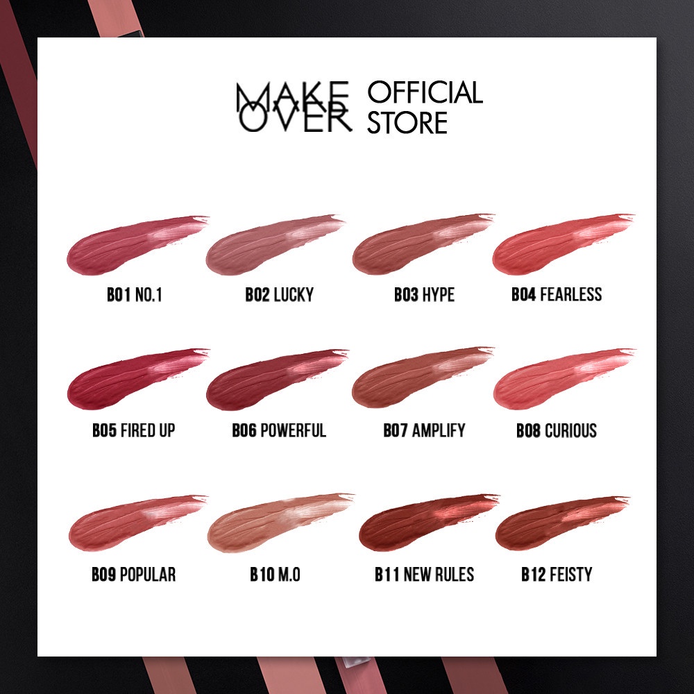 MAKE OVER Powerstay Transferproof Matte Lip Cream || lipstick make over