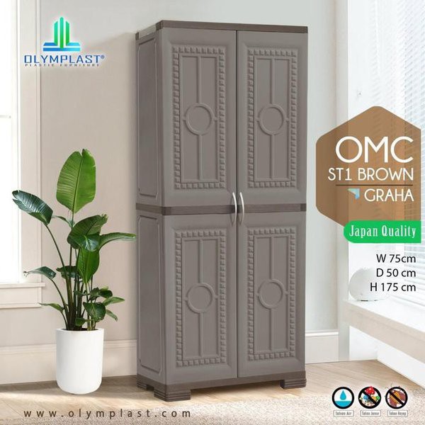 Lemari Pakaian by Olymplast - OMC ST 1 Graha - Free Delivery